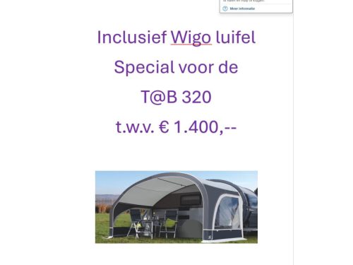 T@B Basic 320 RS New -2025- incl. awning photo: 1