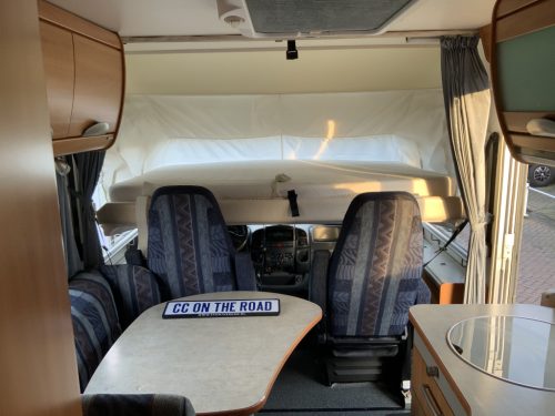 Hymer B 614 2.8 JTD 146 HP Integral, Transverse &ndash; bed & Pull-down bed, Garage etc., Year 2005 Camper centrum on the road photo: 12