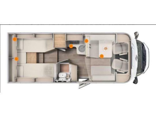Carado T 448 -XL SINGLE BEDS+POP-TOP ROOF  photo: 19