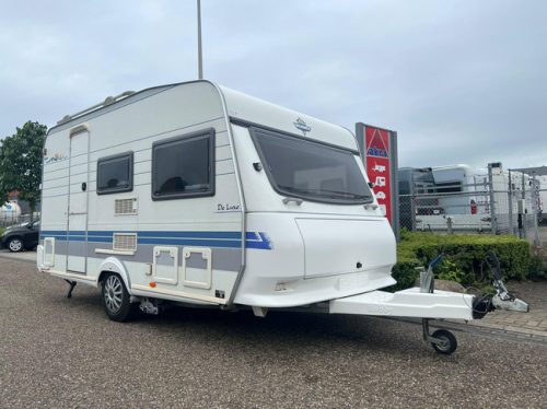 Hobby De Luxe 400 SF | Awning | Bike rack | Mover Semi Automatic | Fixed bed | Dinette (Train seat) | Tempo 100 | Shock absorbers photo: 0