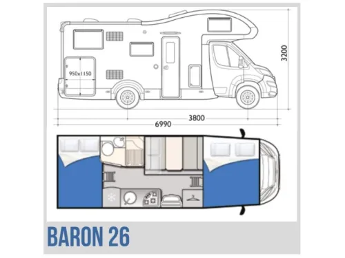 Elnagh Baron 26 Dakairco Level Off Grid  foto: 19