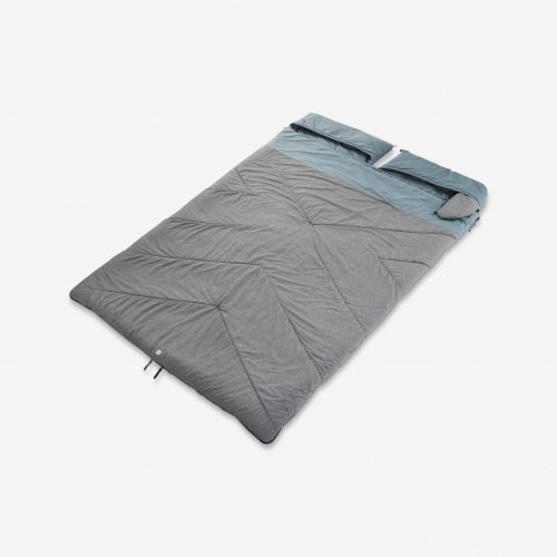 Quechua - Sleeping bag for camping ultim comfort 0&deg;c cotton 2 people