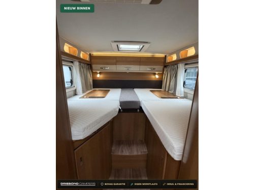 Knaus 650 MEG Platinum Enkele Bedden Levelsysteem Lithium 2X Airco Zonnepaneel foto: 2