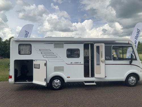 Hymer Exsis-I 674 EX 2.3 MultiJet 160 HP, A-class, Motor-airco, 2 Single beds, Pop-top roof bed, Garage, Towing hitch, etc, etc. Camper centrum on the road photo: 3