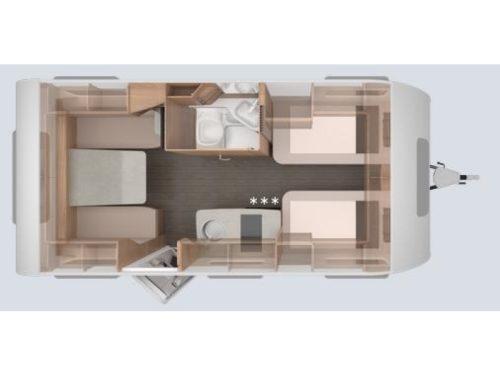Knaus Sudwind Black Selection 460 EU Einzelbetten / Gas Paket. Foto: 1
