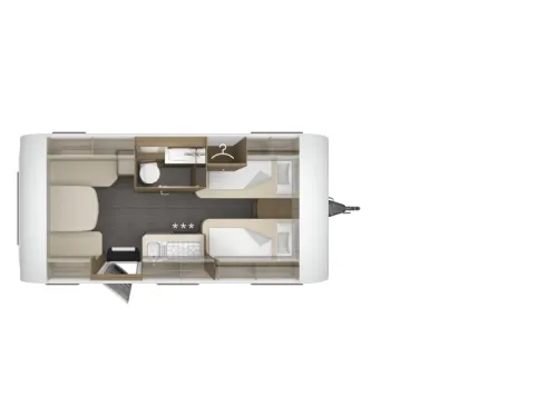 Tabbert Cazadora 460 E single beds photo: 18