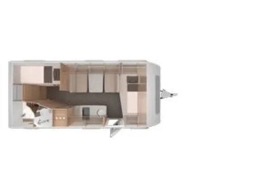 Knaus Sudwind Black Selection 500 QDK Etagenbett / Querbett Foto: 9