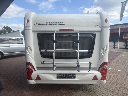 Hobby 455 UF Exellent in new condition Bovag inspected 2025 transverse bed mover truma bicycle rack 2x awning thule insect screen door photo: 4