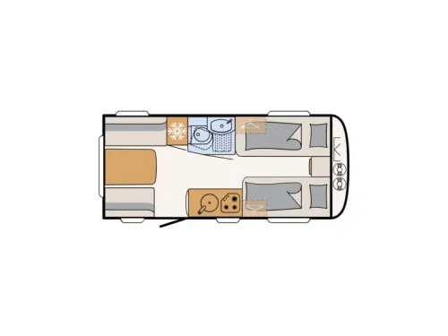 Dethleffs Nomad 460 EL single beds / external gas photo: 18