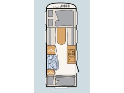 Dethleffs C'Joy 480 QLK 3 bunk beds photo: 1