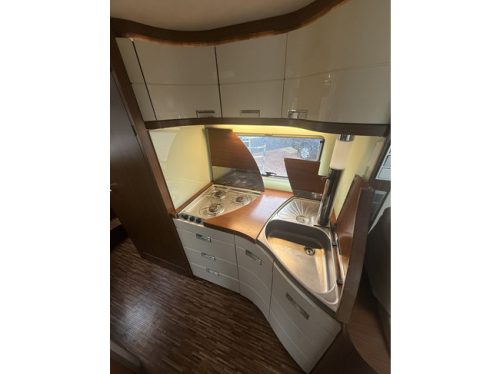 Hymer S 790 150 hp very luxurious version French bed + pull-down bed xxl fridge oven awning leather air conditioning camera tv electric dish tv large garage photo: 16