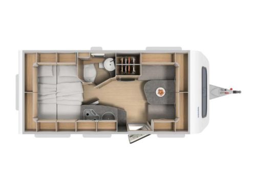 Eriba Feeling 425 Transverse bed Floor heating Mover photo: 11