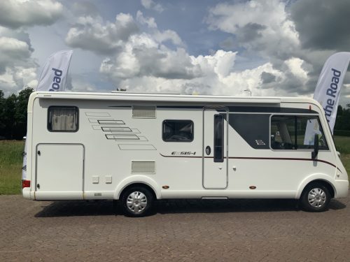 Hymer Exsis-I 674 EX 2.3 MultiJet 160 HP, A-class, Motor air conditioning, 2 Single beds, Pop-top roof bed, Garage, Towing hitch, etc, etc. Camper centrum on the road photo: 41