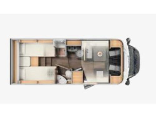 Sunlight T 68 Adventure Edition ENKELE BEDDEN foto: 16