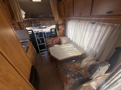 Hymer swing 2.5 in very neat condition overhead bed sofa bed awning bike rack cruise ctr timing belt replaced at 156 dkm 8-24 MOT until 05-06-27 photo: 13