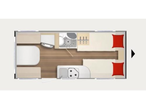 B&uuml;rstner Premio 460 TL SINGLE BED FLOOR HEATING photo: 11