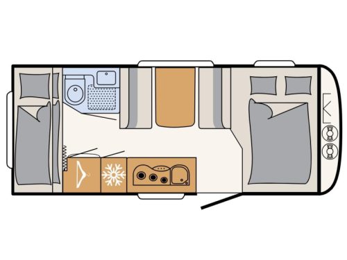 Dethleffs Summer Edition 500 QSK bunk beds photo: 2