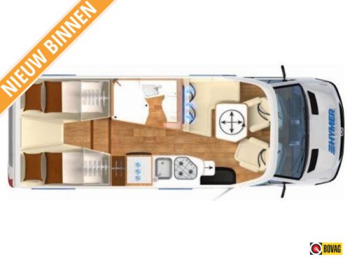 Hymer B-MC T 580 2 APARTE BEDDEN-1E EIG foto: 0