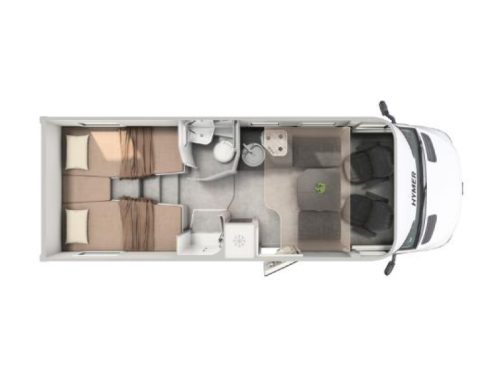 Hymer GT-S 600 XL Bed photo: 18